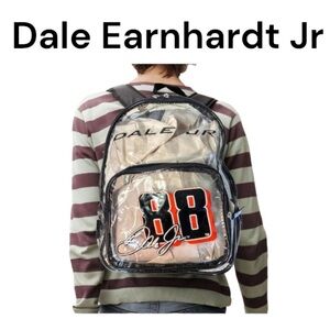 NWT Nascar Dale Earnhardt Jr #88 Clear Plastic Stadium Security Backpack